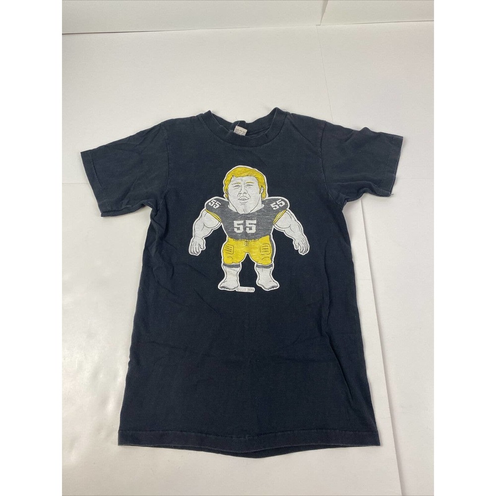 Vtg Pittsburgh Super Steelers 1979 John Kolb NFL Caricature T-Shirt Size XS